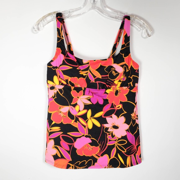 NWT Lands End Square Neck Underwire Tankini Top - Picture 3 of 8